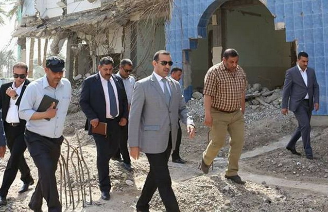   Inspection of the University original site in Ramadi