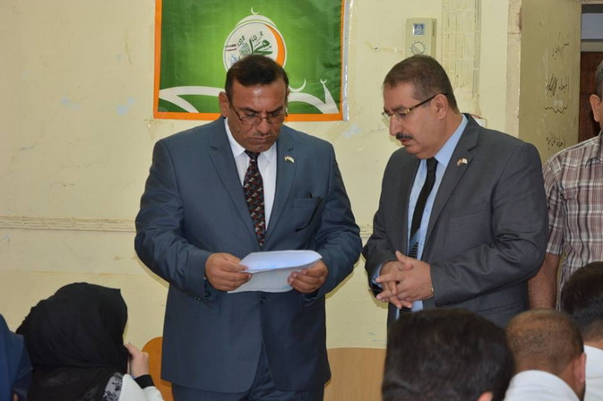  Administrative Assist. President visit the examination halls